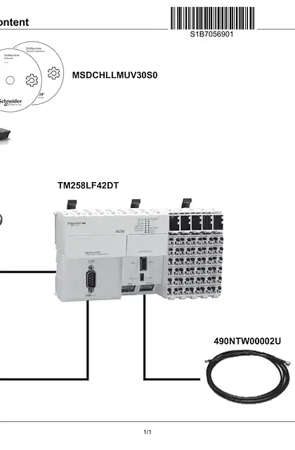 schneider施耐德TM258PAKUL Starter Pack Content